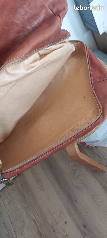 Grand sac de voyage en cuir vintage La Bagag (image 7)