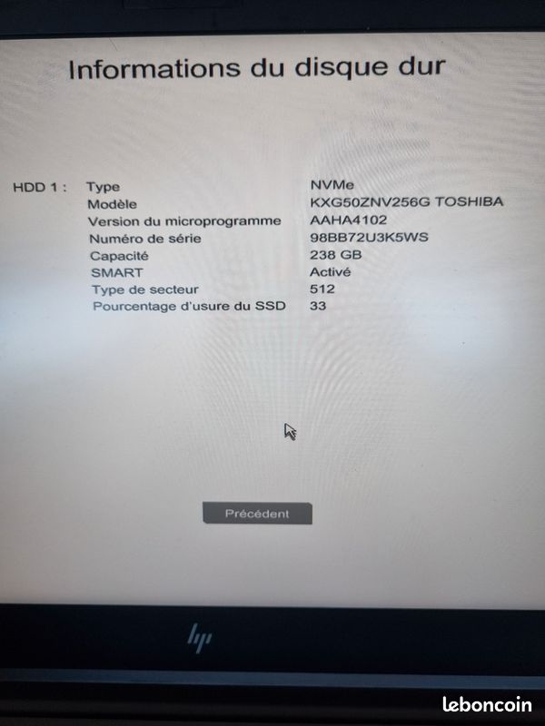 Ordinateur portable Hp Zbook 15 G5 - 842A (image 6)