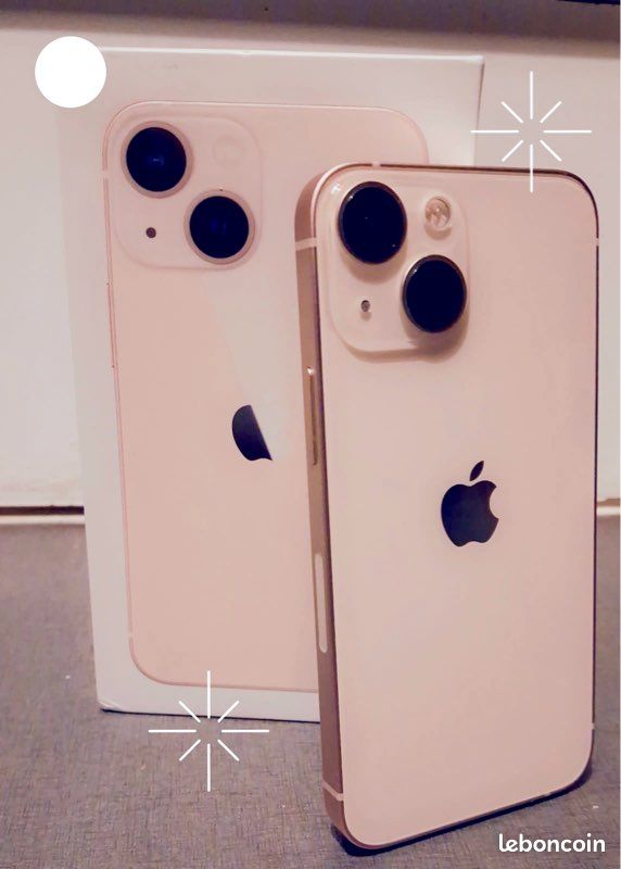 Coque De Rechange Pour IPhone 13 Mini En Rose - Compatible Apple, Prémontée Et Neuve