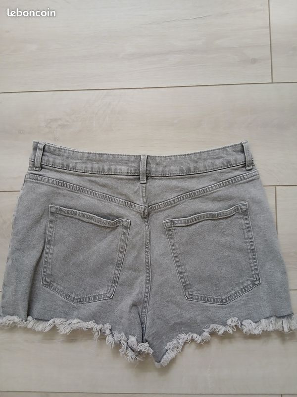 J BRAND Short moulant Dames Pantalon court T EU 42 gris clair