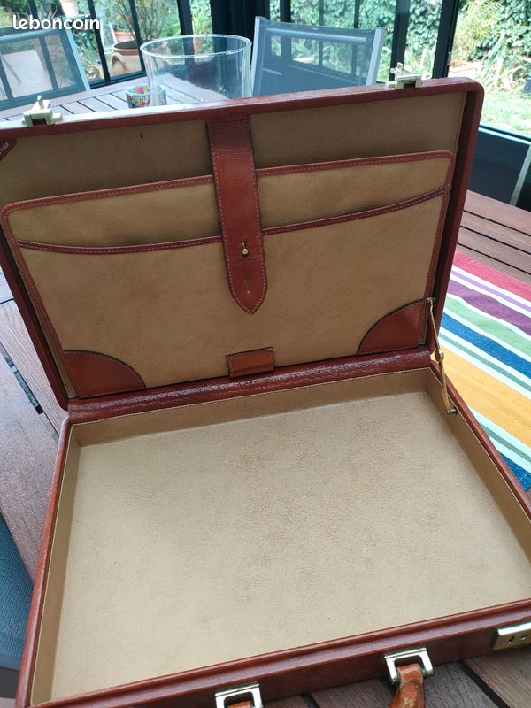 Attaché case vintage cuir (image 3)