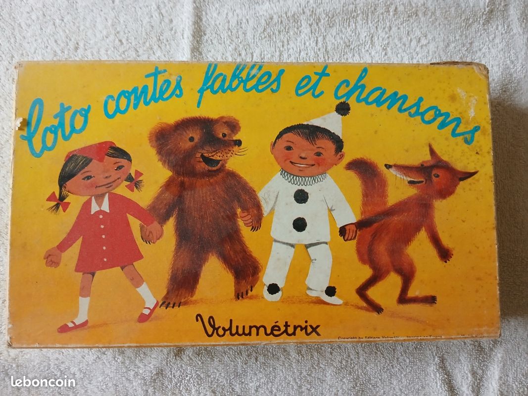 Loto volumerix contes fables et chansons. Jouet vintage (image 1)