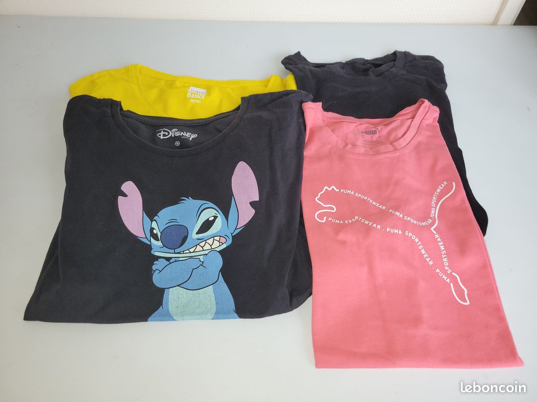Lot de 4 tee-shirt femme Taille M (image 2)