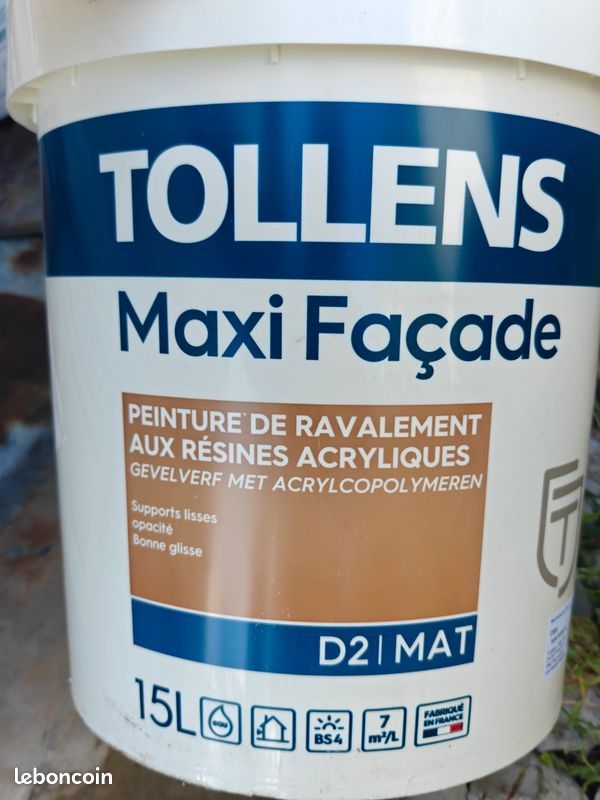 Peinture façade Tollens Maxi Façade – Couleur sur mesure – 15L x6 (image 1)