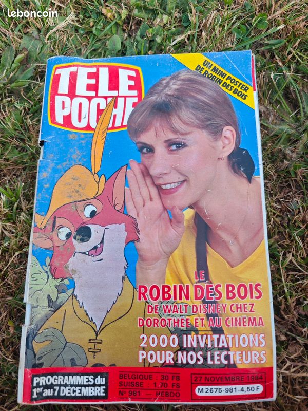 Revue magazine Dorothée Robin des Bois de Walt Disney 27 novembre 1984 numéro 981 (image 1)