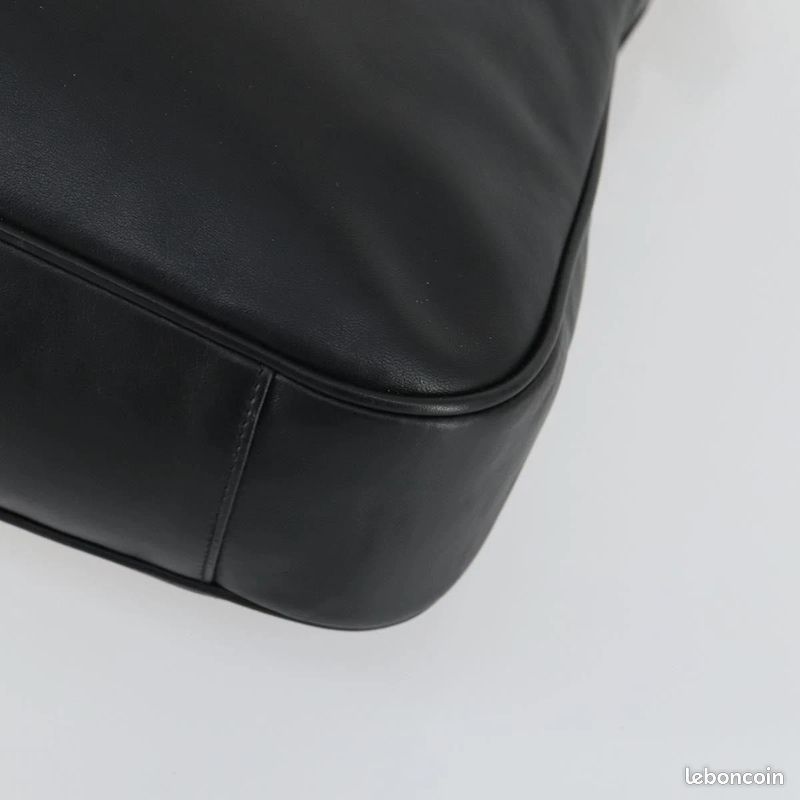 Sac à bandoulière GUCCI Bamboo en cuir Noir/Doré FM91 (image 16)