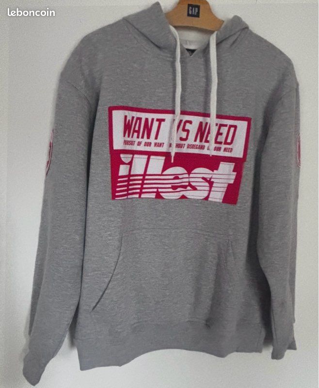 Illest/Want vs Need LARGE Hoodie, taille M, neuf (image 3)