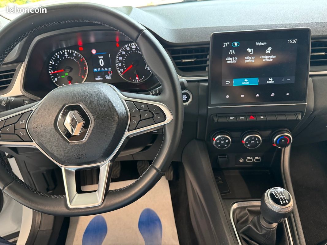 RENAULT Captur TCE 90ch BVM6 Evolution Blanc Nacré *Prix HORS TAXE Affiché* Export 2024 (image 12)