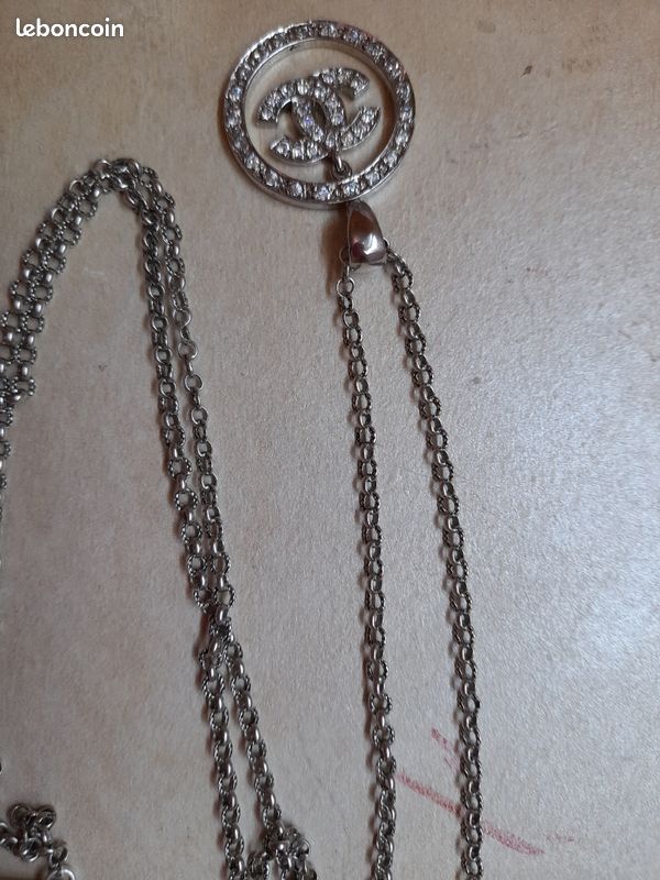 Ensemble chaine + sautoir en argent (image 1)