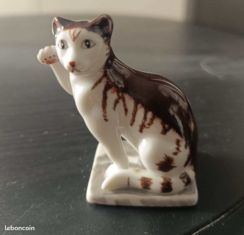 Chats en céramique de Franklin Mint de 1986