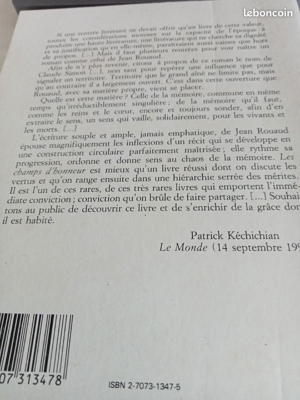 Les champs d honneur (image 2)