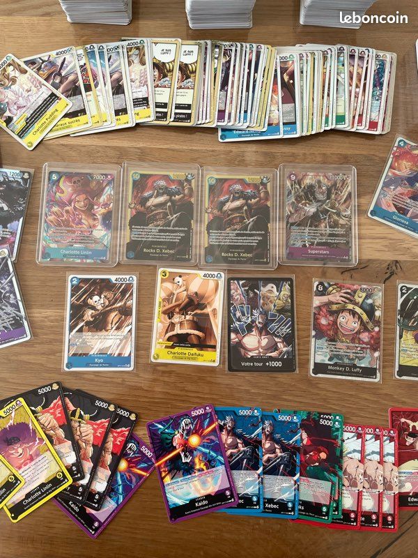 Lot de plus de 600 cartes One Piece fr op17 (image 3)