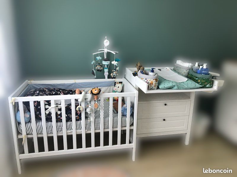 Lit bébé IKEA Sundvik et son matelas (image 1)