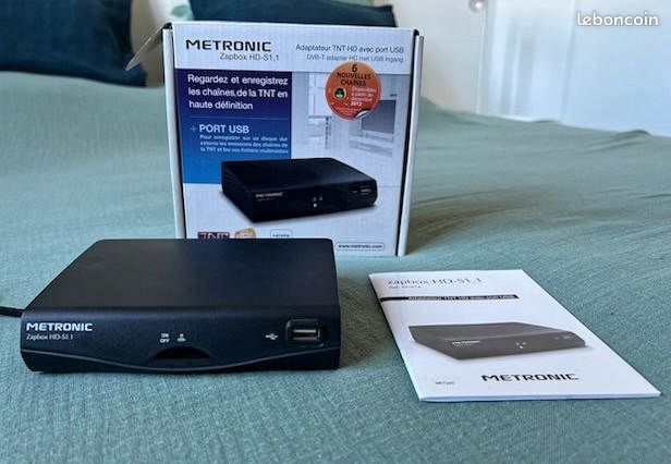 Décodeur TNT Zapbox UHD-S1 4K – Metronic – Neuf