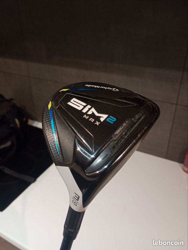 TaylorMade SIM2 MAX 3-15° 5-Bois Rigide Tête Droite Seulement avec