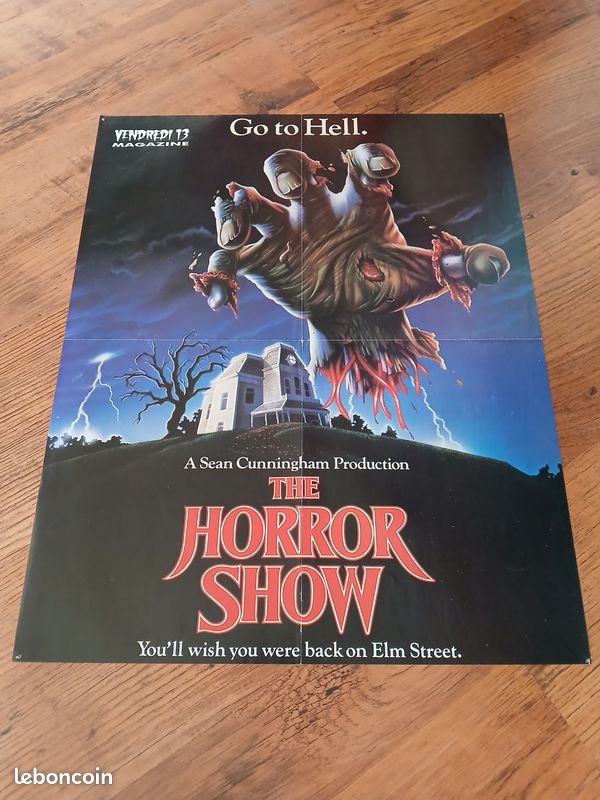 Poster double face " the bite / the horror show " années 80 (image 1)