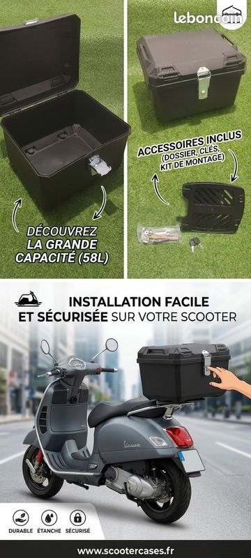 Malette top case moto et scooter (image 1)