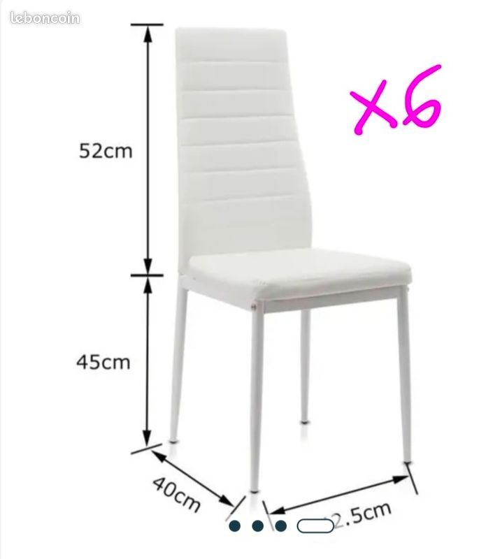 Table design avec 6 chaises (image 4)