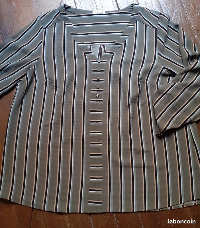 Blouse kaki en 44 pour femme (image 2)