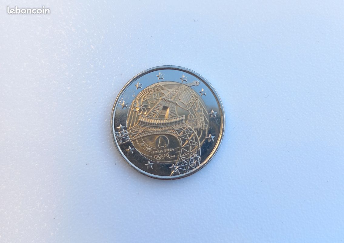 Pièce commémorative de 2 euros France 2024 Tour Eiffel - Collection