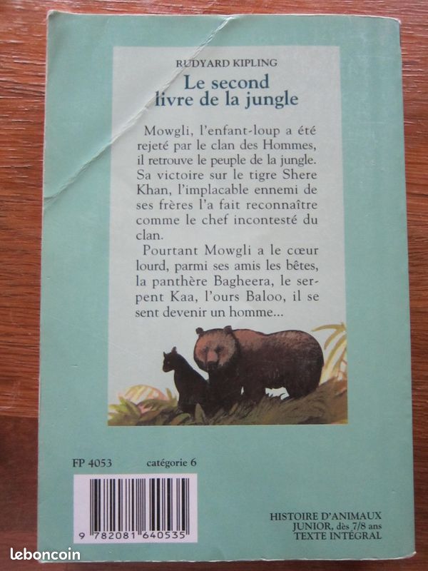 Livre "le second livre de la jungle" de Rudyard Kipling (image 2)