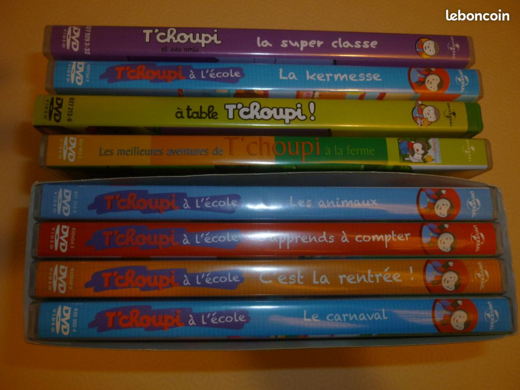 Coffret 8 DVD T'Choupi à l'école et autres (image 1)