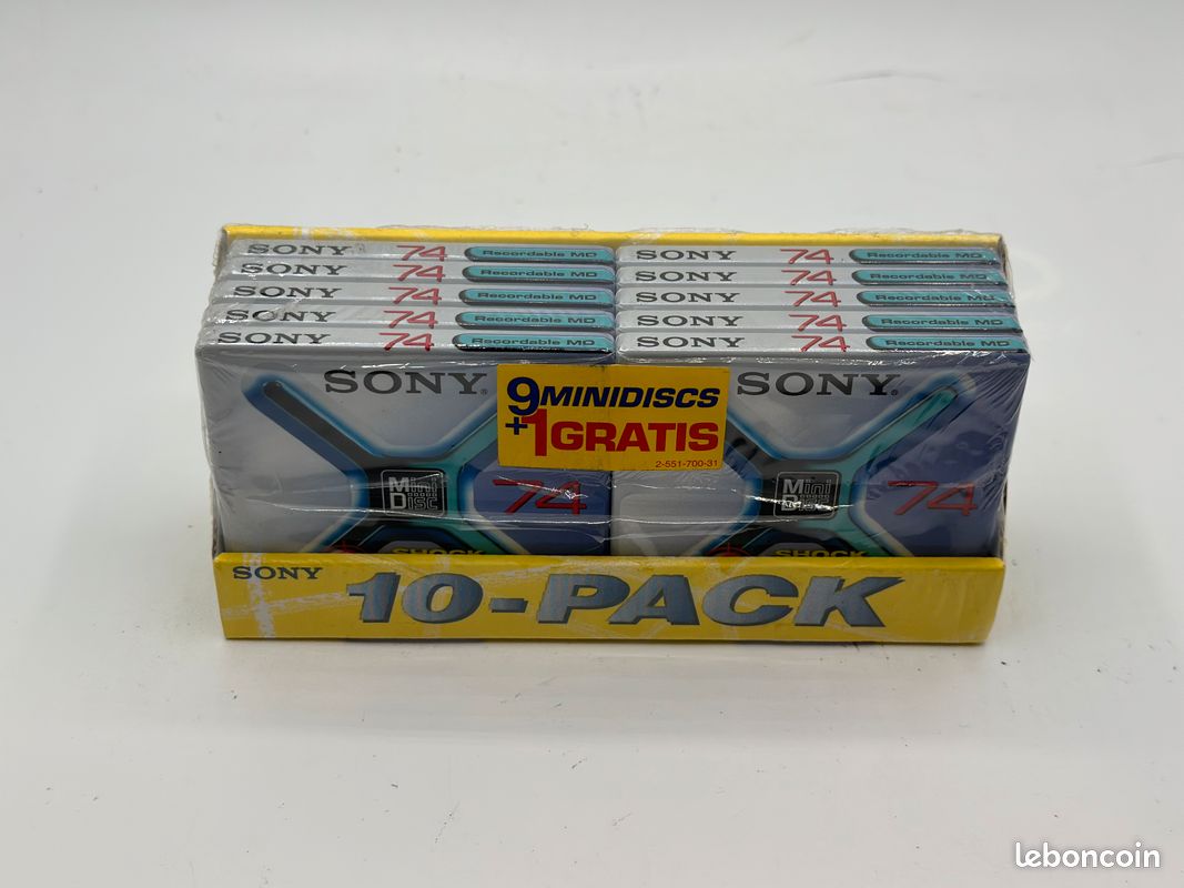 Sony MiniDisc MDW-74B 74 minutes - Planète Disque Sony MiniDisc MDW-74B 74 minutes - Planète Disque