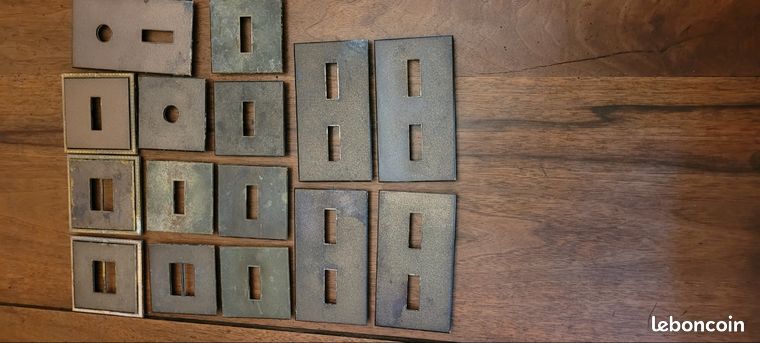 Plaque De Finition Legrand – Métal Bronze Chambord, Style Vintage