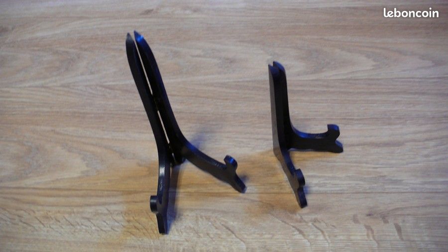 Duo supports cadres noirs vintage (image 1)