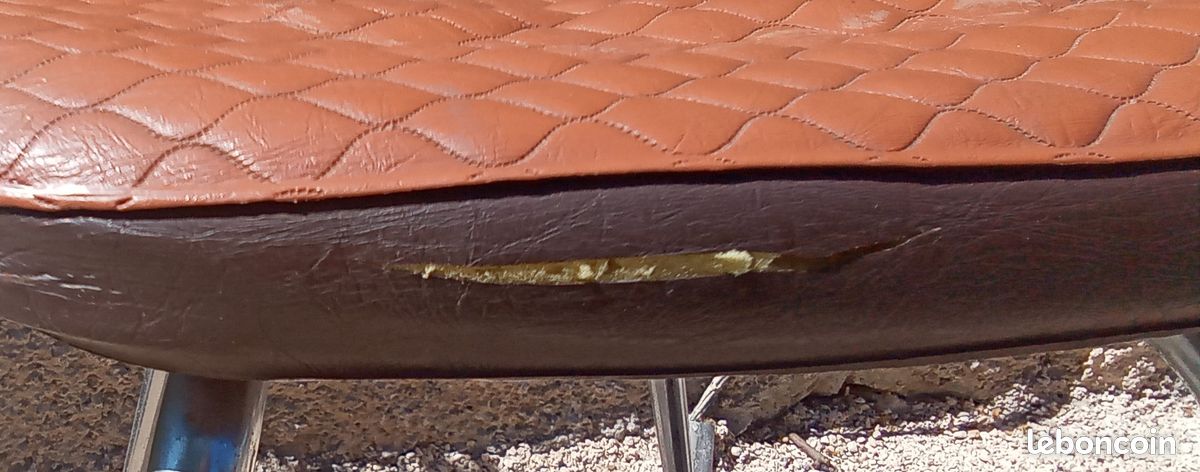 3 chaises vintage en simili-cuir (image 10)