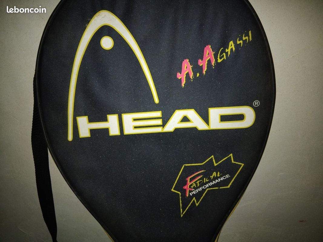 Raquette De Tennis Vintage André Agassi - Modèle 400 Avec Housse - Voir Photos état