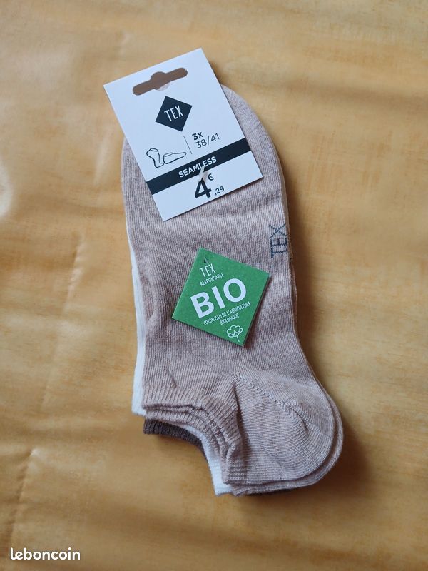 Lot de 3 mi chaussettes tex 38/41 (image 1)