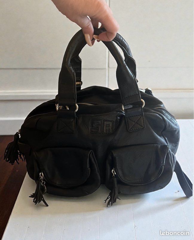 Sac à Main SONIA RYKIEL En Cuir Noir - Occasion
