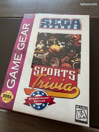 SPORTS TRIVIA CE - Sega Game Gear - Instruction Manual Only