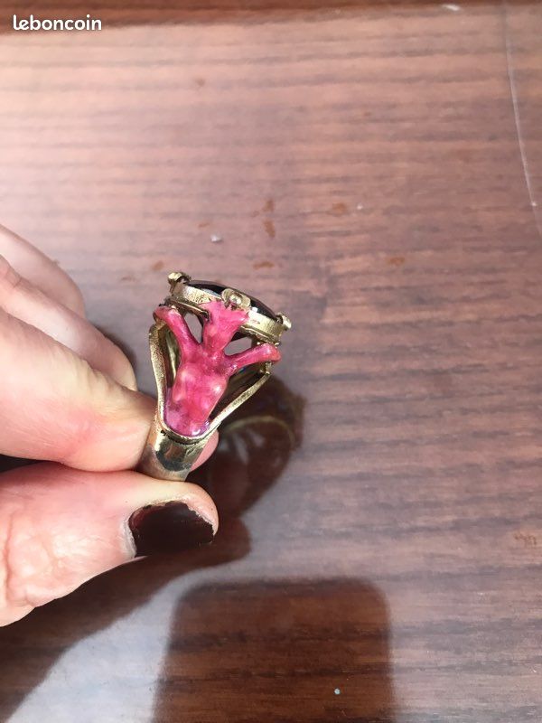 Bague En Argent Avec Rubis-Quartz 12x8 Mm - Taille 59/60 - Neuve Sans Boîte
