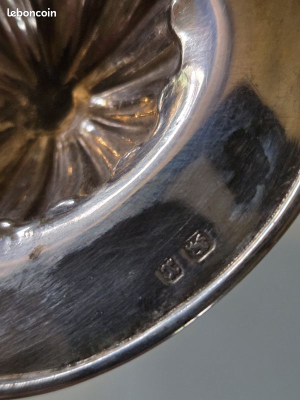 Moutardier ancien en argent sterling – Birmingham, début XXe siècle (image 3)