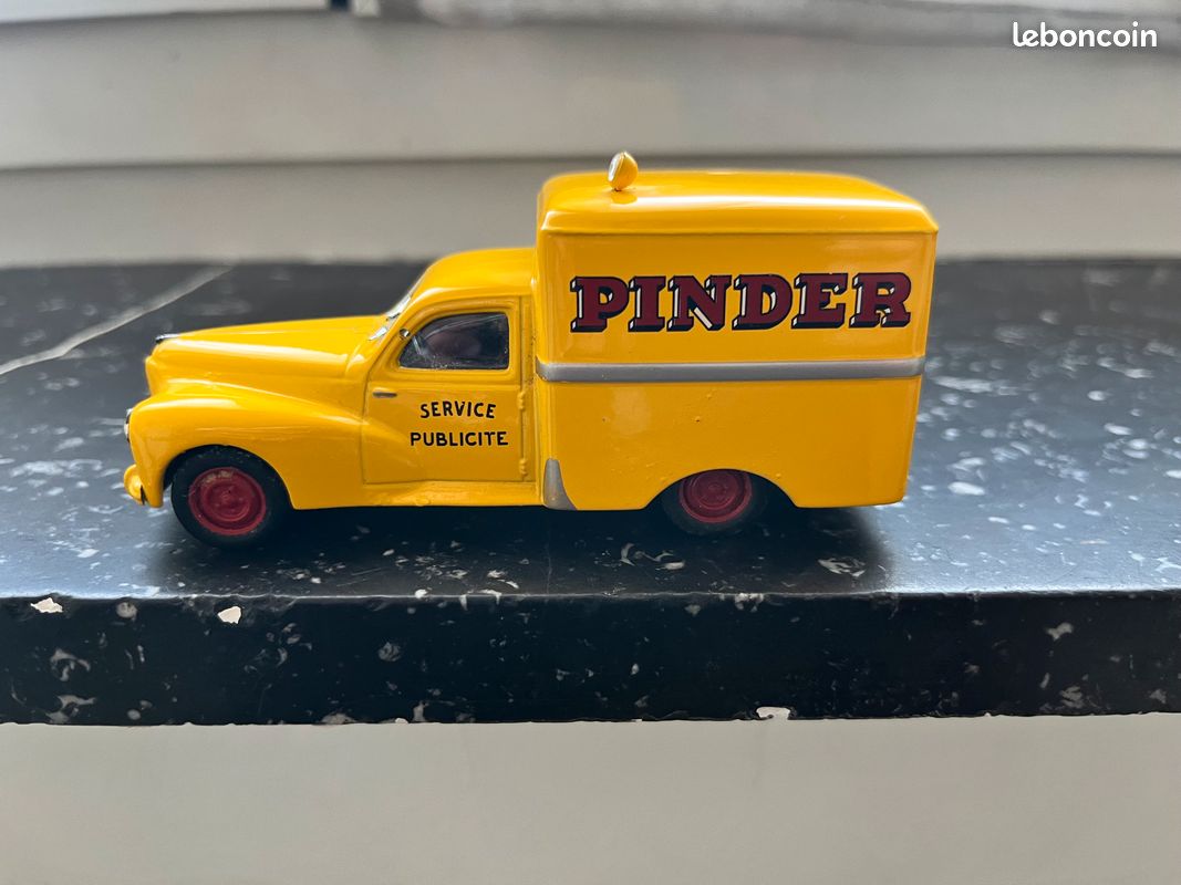 Voiture, véhicule miniature Peugeot 203 Van Pinder, Service Publicité, ALTAYA échelle 1/43 - Collection