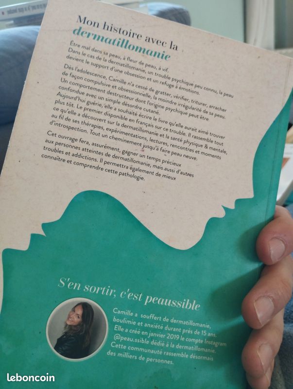 Ouvrage psychanalyse : mon histoire avec la dermatillomanie, s'en sortir c'est peaussible, Camille montaz (image 2)