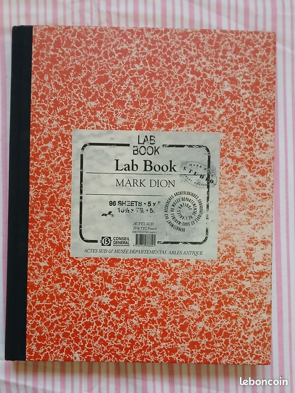 Carnet de fouilles et lab book luc long mark dion (image 2)