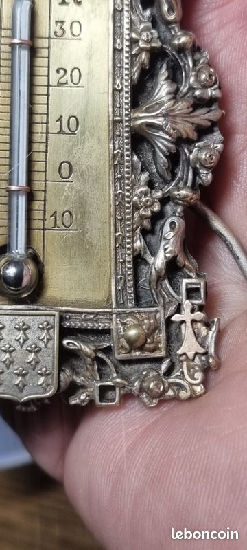 Rarissime thermomètre Ancien Croix en Or (image 7)