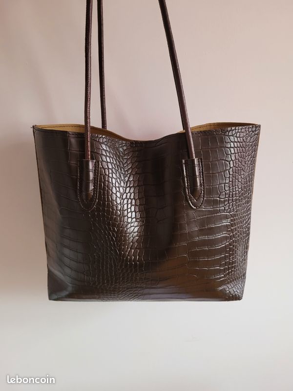 Pimkie Sac Sac Cabas Croco Noir Sac Cabas Croco Pimkie Sac Croco