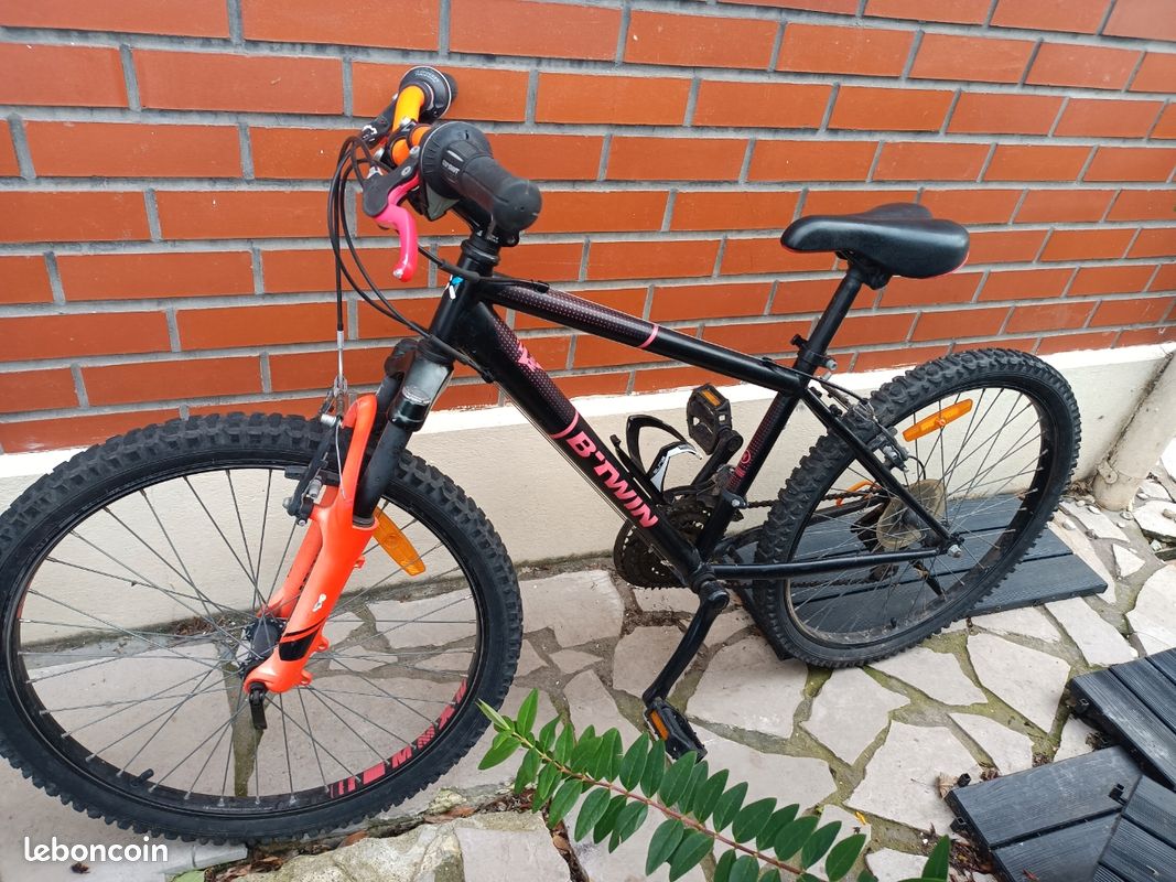Mountain Bike Velo Decathlon Orange Et Noir Mountain Bike Velo
