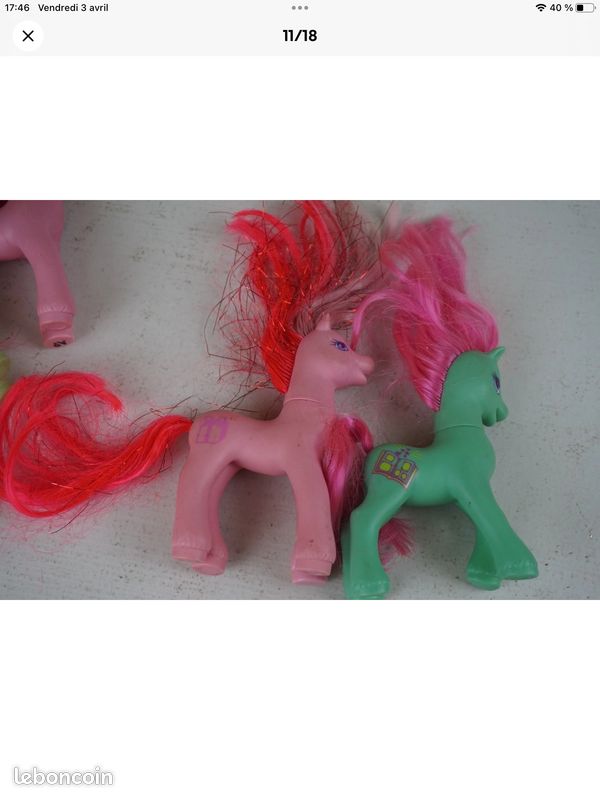 Lot De Petits Poneys Hasbro – G1, G2 Et Autres Little Pony, Vintage