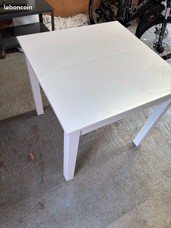 Table blanche avec rallonge (image 3)