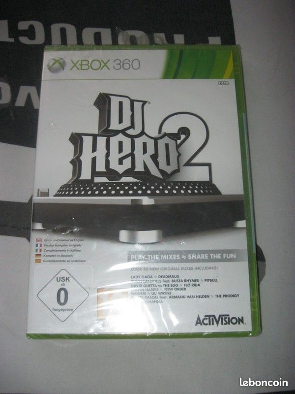 Lot de 2 Jeux Xbox 360 Dj Hero et Dj Hero 2 (image 2)