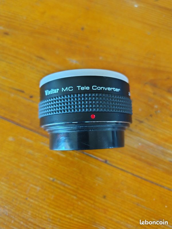 HUIOP Objectif de téléconvertisseur 2X Objectif de convertisseur de Mise au Point Manuelle pour objectifs de Montage en T de caméra 650-1300mm 500mm 420-800mm