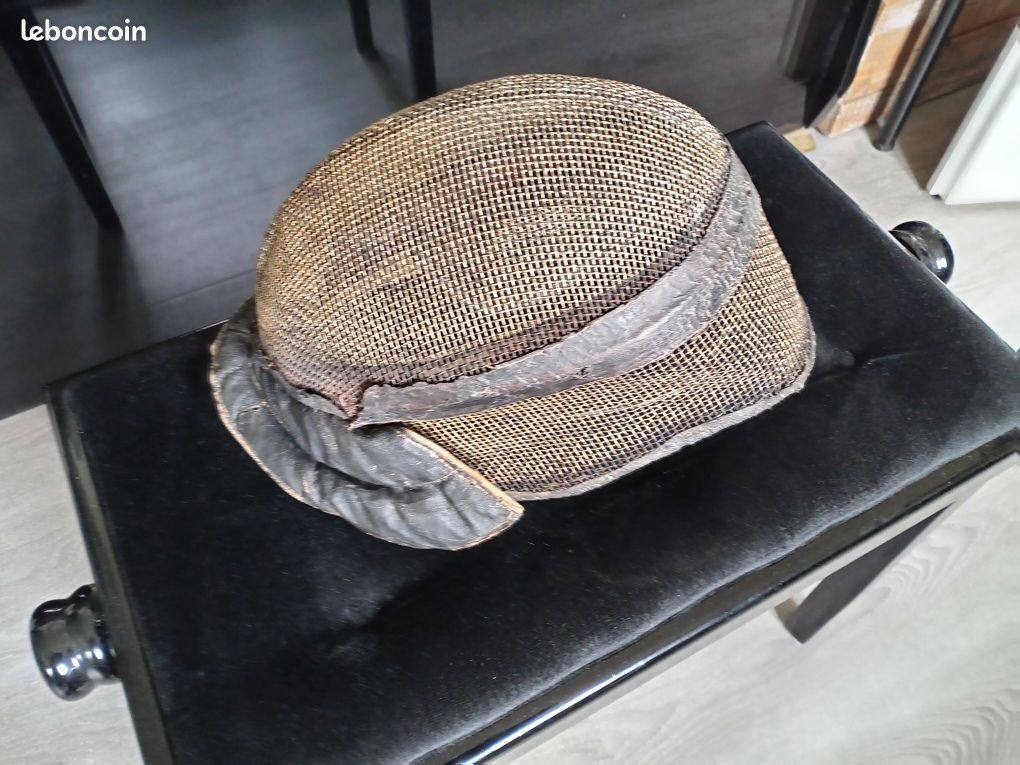Masque/casque d'escrime vintage, escrime, articles de sport, accessoire
