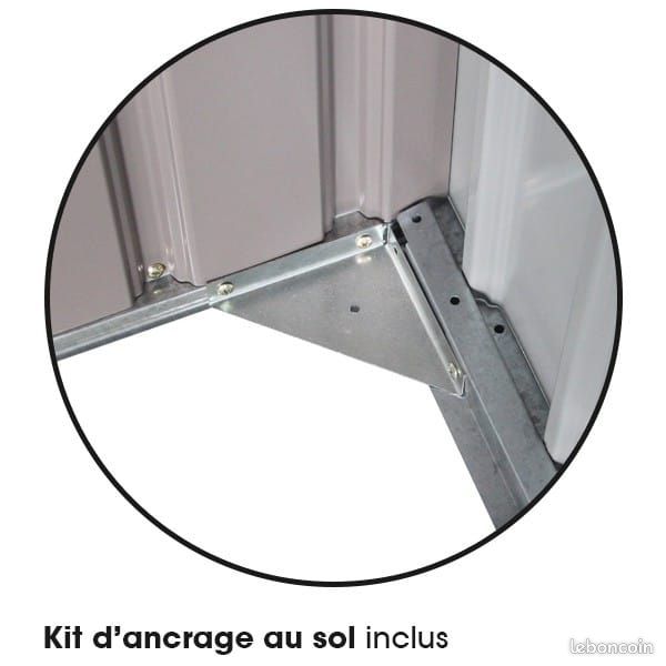 Abri jardin métal 11,06 m² + kit ancrage abri métal abri stockage (image 5)