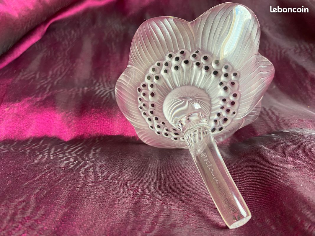 Fleur d' Anémone en cristal, signée René LALIQUE (image 7)