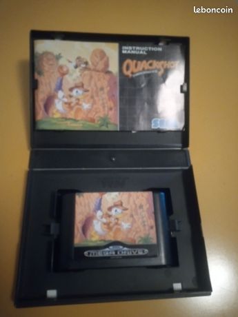 Jeu Quackshot Sega Megadrive (MD) - Version NTSC-JAPAN, état Correct, Vintage
